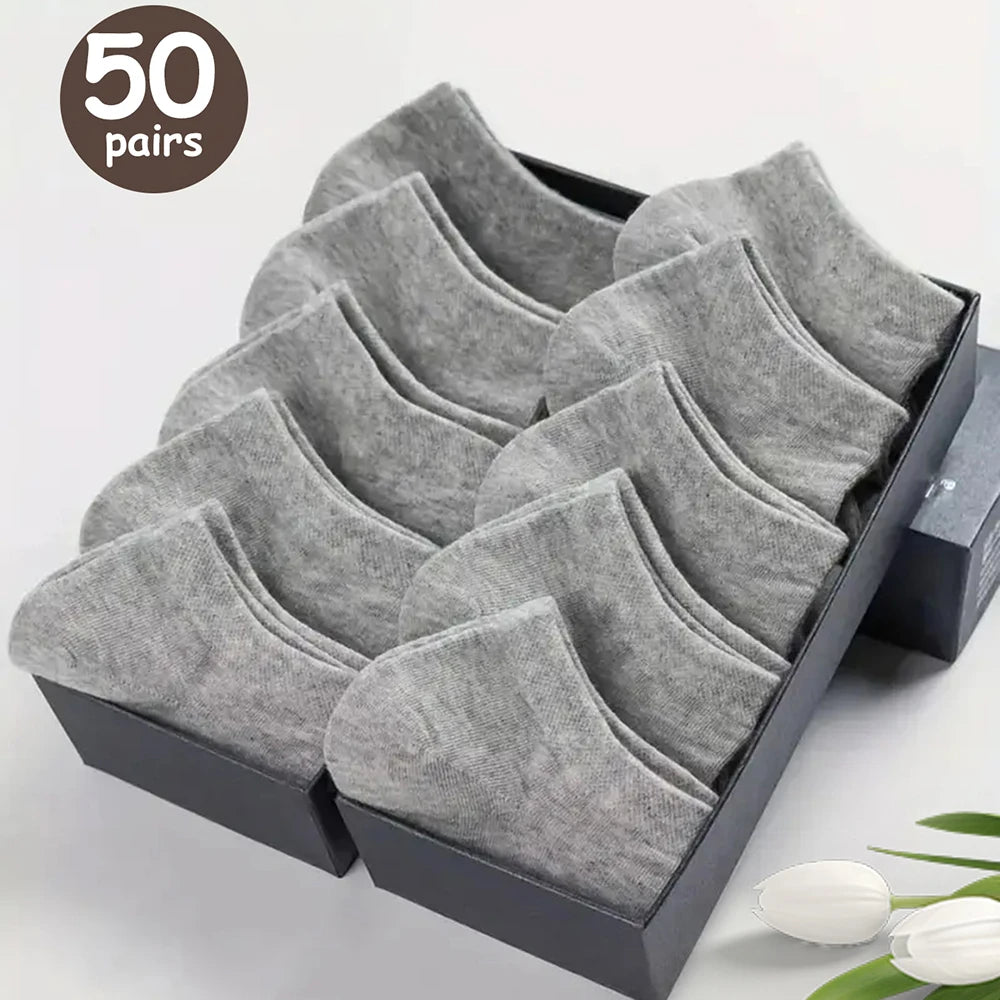 Polyester Elastane Mens Low Cut Ankle Socks