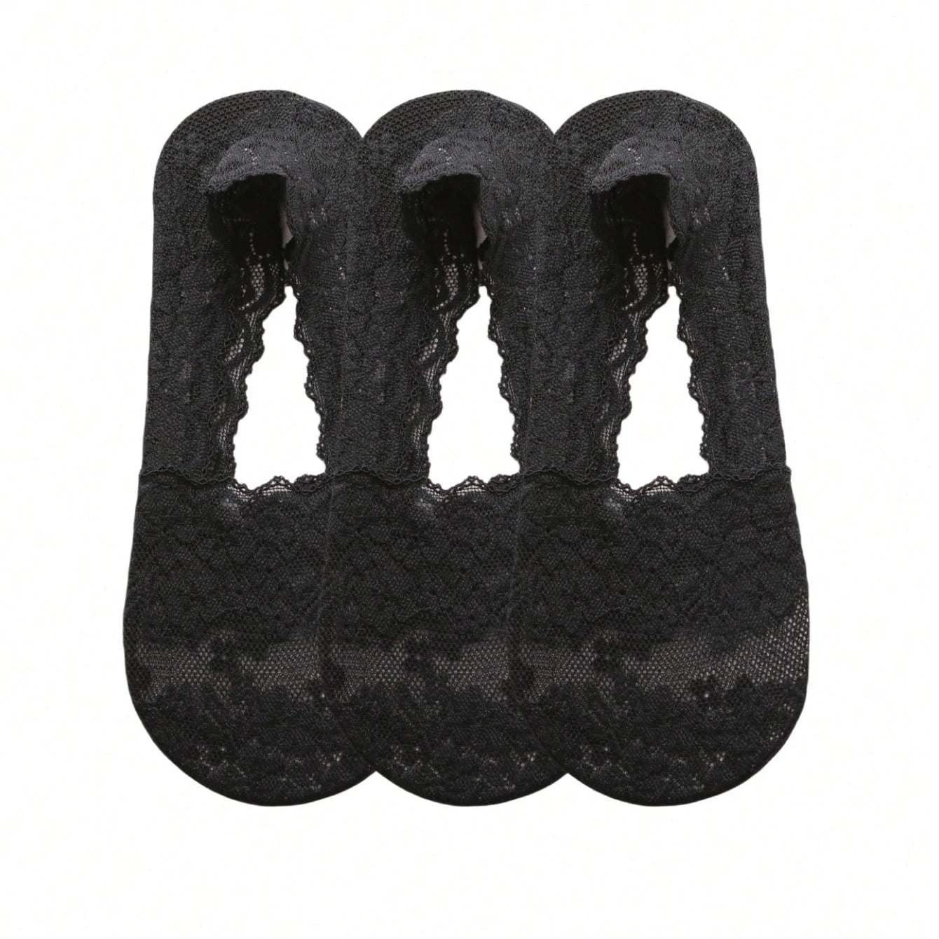 Womens Polyester Elastane Low Cut Invisible Liner Socks - 6