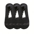 Womens Polyester Elastane Low Cut Invisible Liner Socks