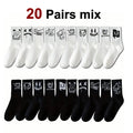 Polyester Elastane Graffiti Crew Socks