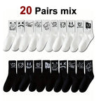 Polyester Elastane Graffiti Crew Socks