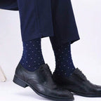 Polyester Elastane Men Business Mid Tube Socks