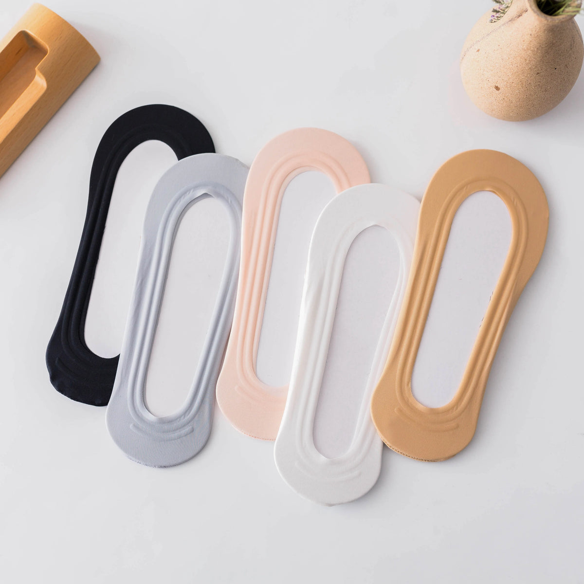 Nylon Elastane Invisible Low Cut Non Slip Liner Socks