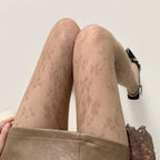Floral Lace Mesh Nylon Pantyhose Tights