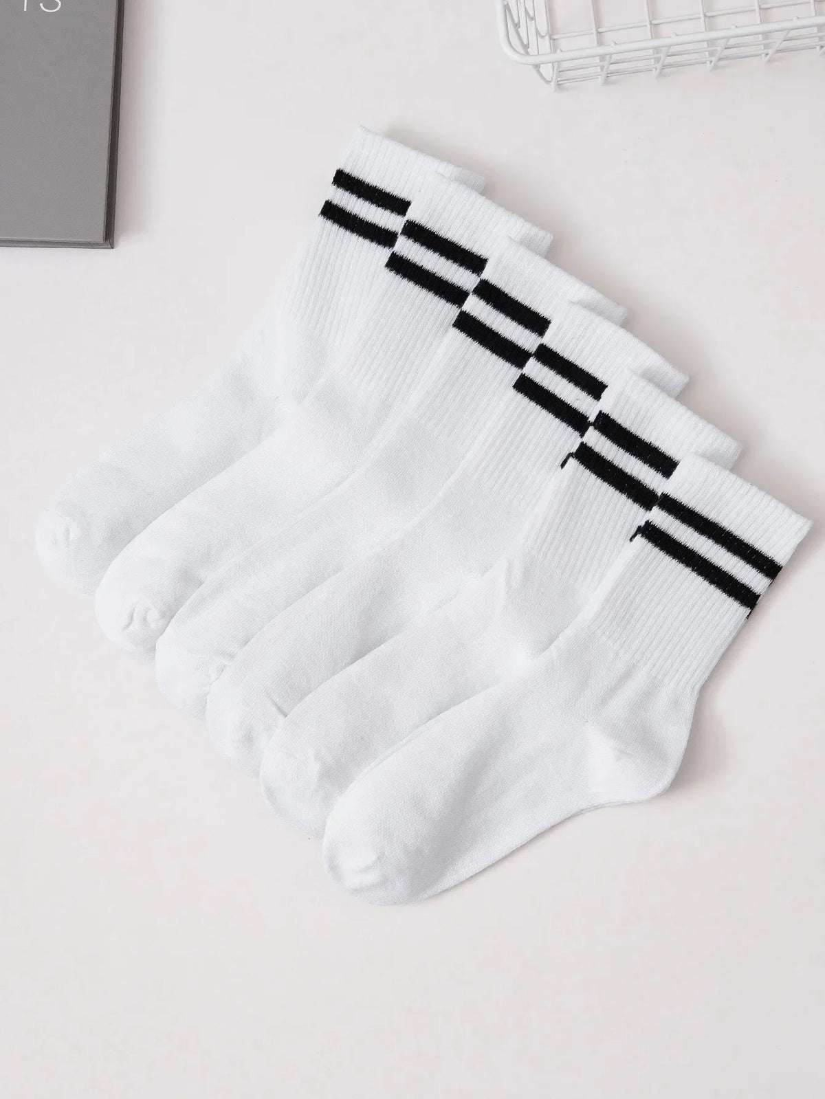 Polyester Spandex Blend Casual Dress Socks