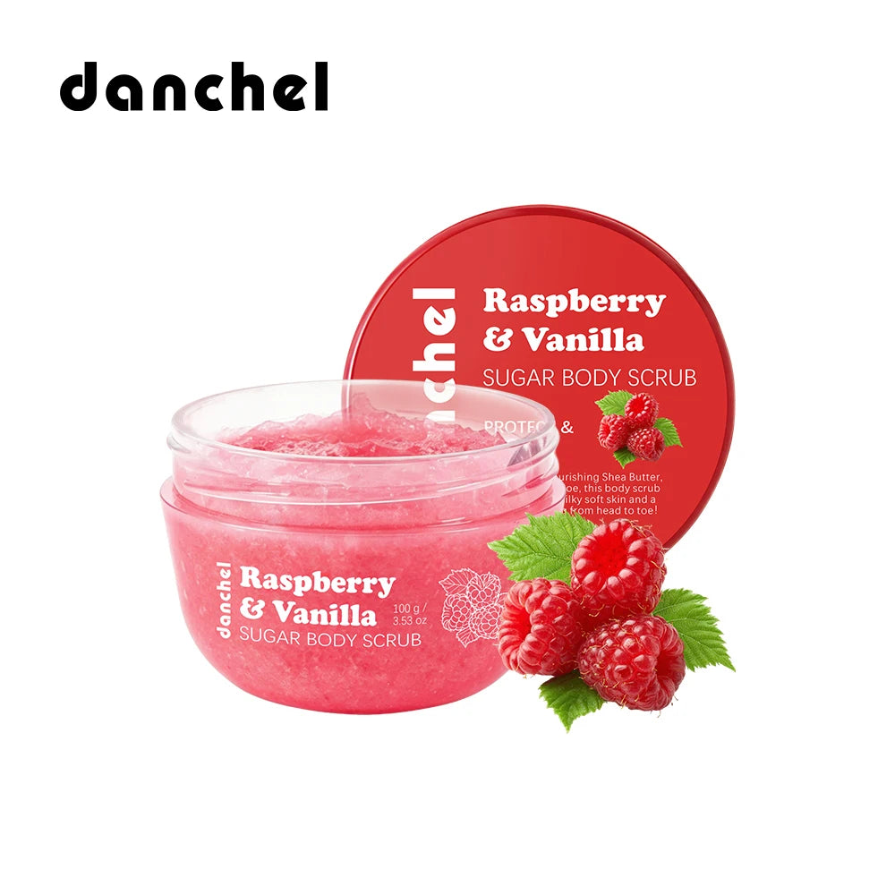 Raspberry Vanilla Sugar Body Scrub Exfoliating Cream