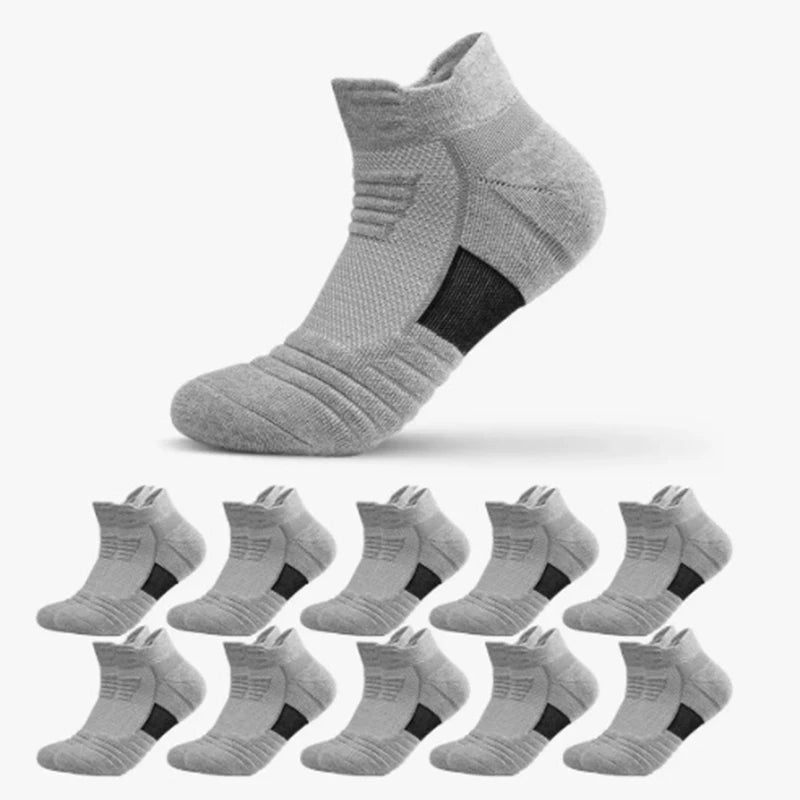 Polyester Elastane Mens Athletic Sports Socks 10 Pairs - 19
