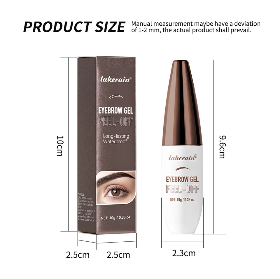 Waterproof Peel Off Eyebrow Tint Liquid Dyeing Cream - 17