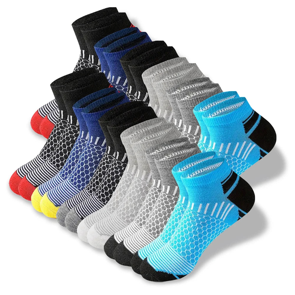 Polyester Blend Casual Ankle Socks For Men