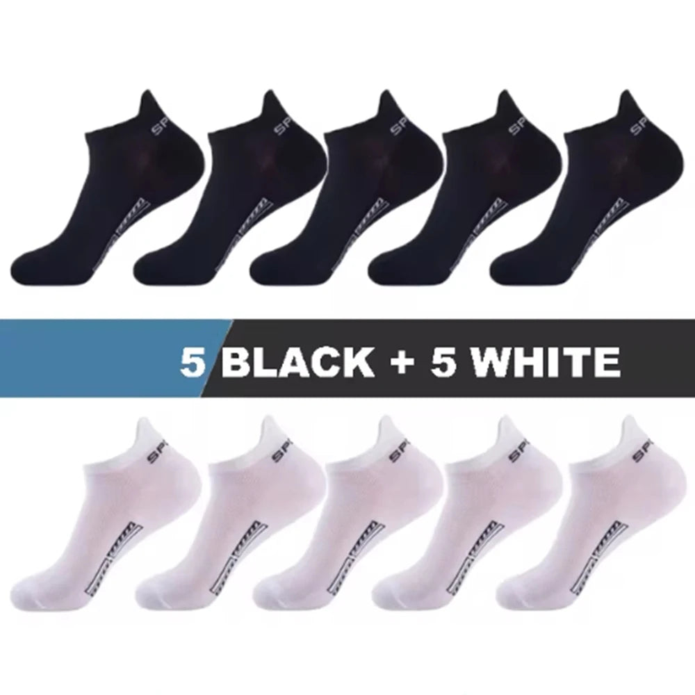 Polyester Elastane Low Cut Casual Mens Socks