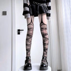 Nylon Mesh Ripped Fishnet Stockings