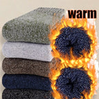Mens Polyester Spandex Knit Crew Socks