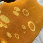 Cotton Blend Beer Pattern Crew Socks