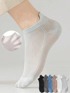 Cotton Polyester Ankle Socks Breathable Mesh Summer Casual Footwear