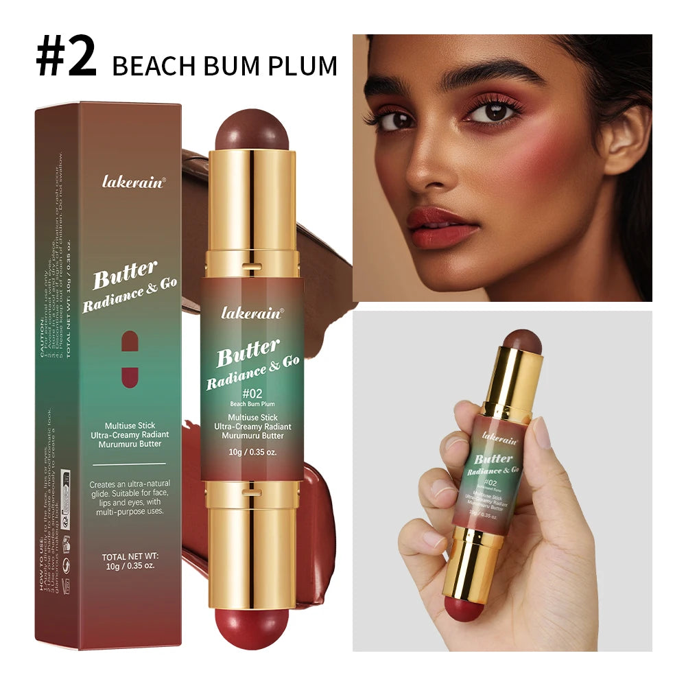 Double Ended Cream Bronzer and Blush Makeup Stick - 21