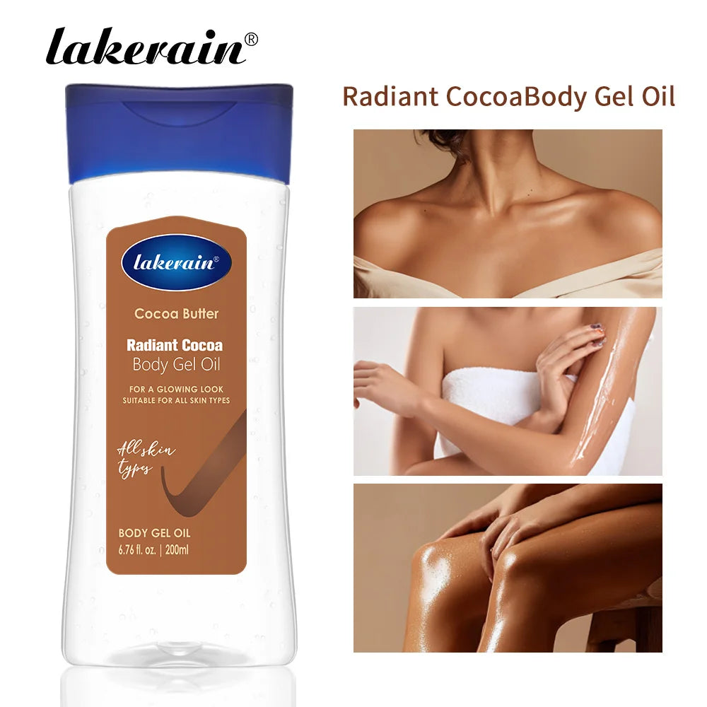 Cocoa Butter Body Gel Oil Moisturizing Skincare Treatment 200ml