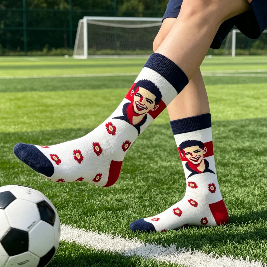 Cotton Polyester Knee High Athletic Socks - 23