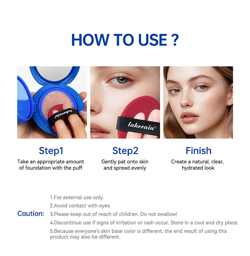 Cushion Foundation Cream Sun Protection Waterproof Makeup
