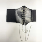 Synthetic Leather Waist Cincher Corset Belt