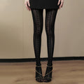 Geometric Pattern Nylon Lace Pantyhose Tights