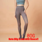 Fleece Lined Nylon Elastane Winter Tights