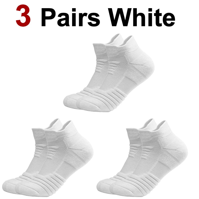 Polyester Elastane Ankle Athletic Sports Socks - 17