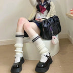 Acrylic Knitted Leg Warmers 40cm