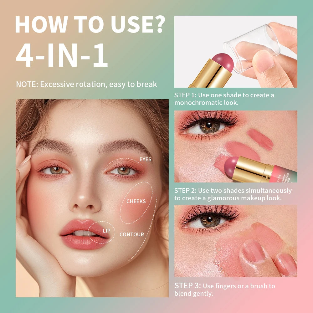 Double Ended Cream Bronzer and Blush Makeup Stick