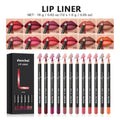 12 Piece Waterproof Matte Lip Liner Pencil Set