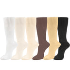 Polyester Elastane Knit Slouch Crew Socks for Women