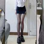 Nylon Butterfly Print Seamless Tights