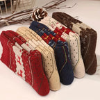 Polyester Elastane Blend Printed Mid Tube Winter Socks