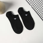 Polyester Elastane Low Cut Casual Heart Print Women Socks