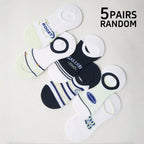 Polyester Elastane Women No Show Liner Socks 5 Pack