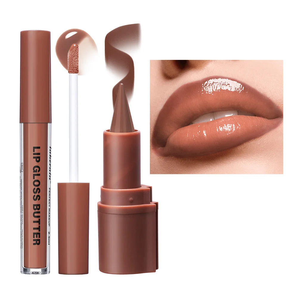 Water Lip Stain and Lip Gloss Butter Combo Set - 10