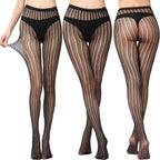 Nylon Spandex Jacquard Patterned Fishnet Pantyhose Tights