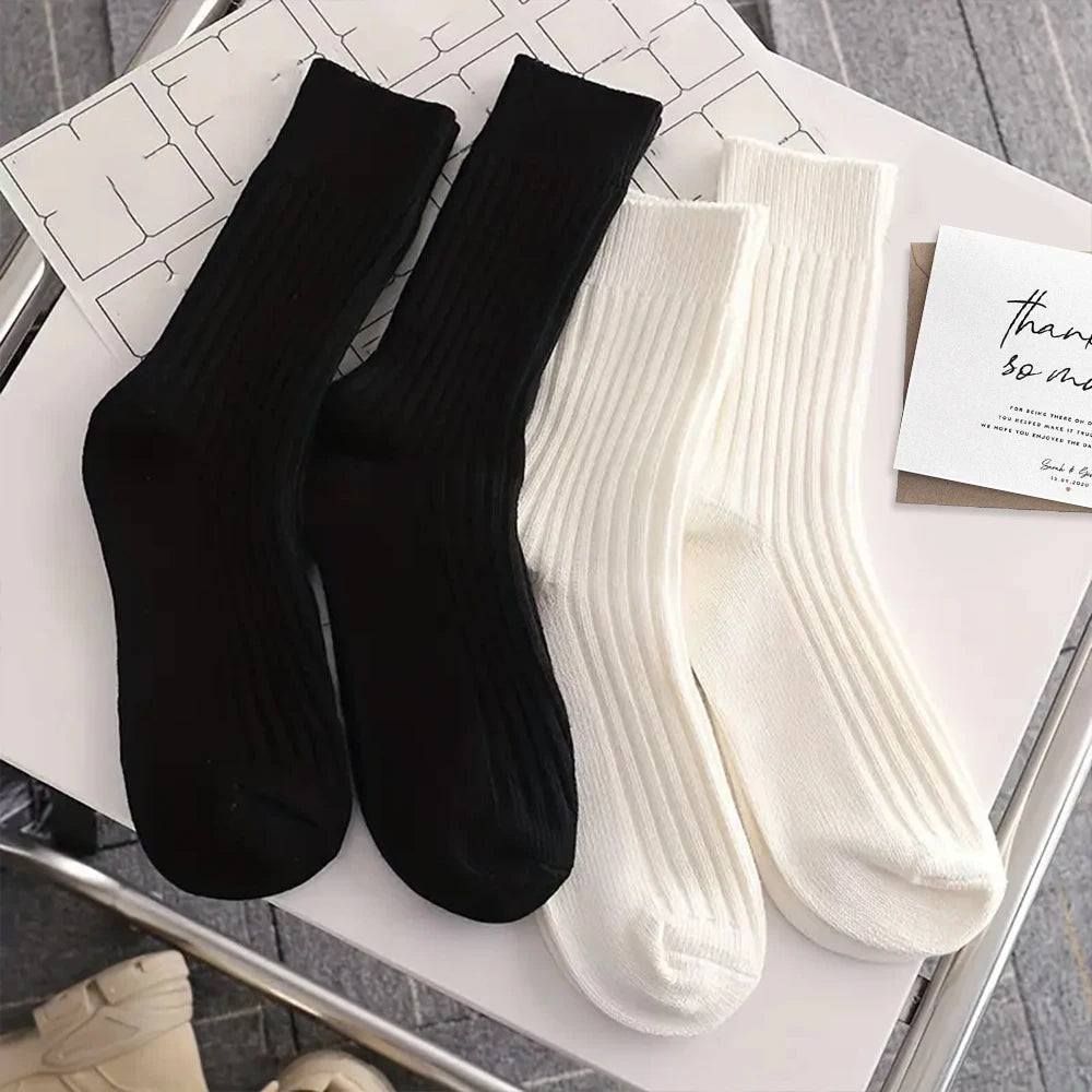 10 Pairs Polyester Elastane Crew Socks