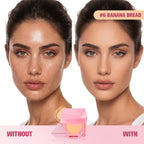 Pressed Powder Face Setting Compact With Integrated Phone Grip
