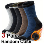 Thick Wool Blend Crew Socks for Winter Warmth