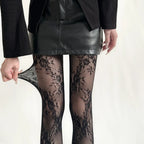 Floral Pattern Nylon Pantyhose Tights