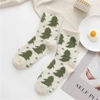 Plush Cartoon Mid Calf Socks Polyester Blend