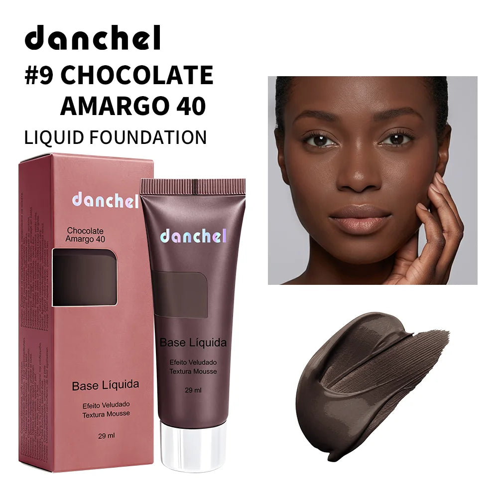 Liquid Foundation Velvet Matte Face Makeup - 24