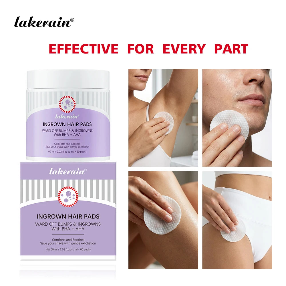 Ingrown Hair Treatment Cotton Pads for Razor Bumps and Exfoliation - 1