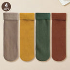 Polyester Elastane Thermal Socks For Winter Warmth