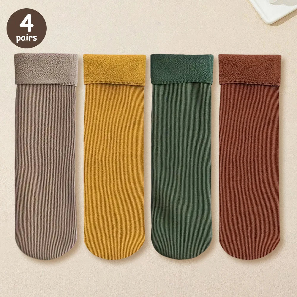 Polyester Elastane Thermal Socks For Winter Warmth