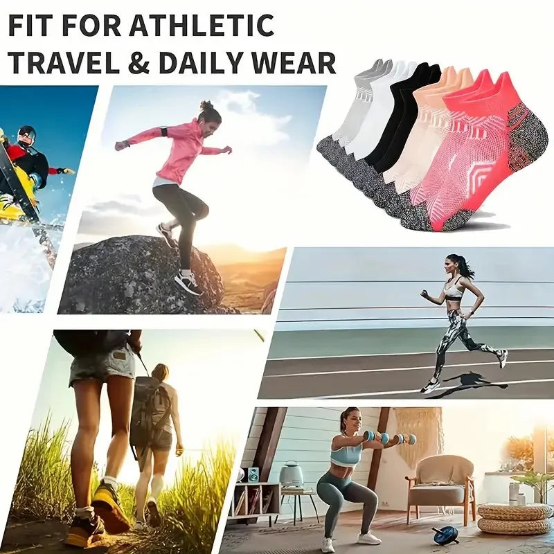 Polyester Elastane Low Cut Sports Socks