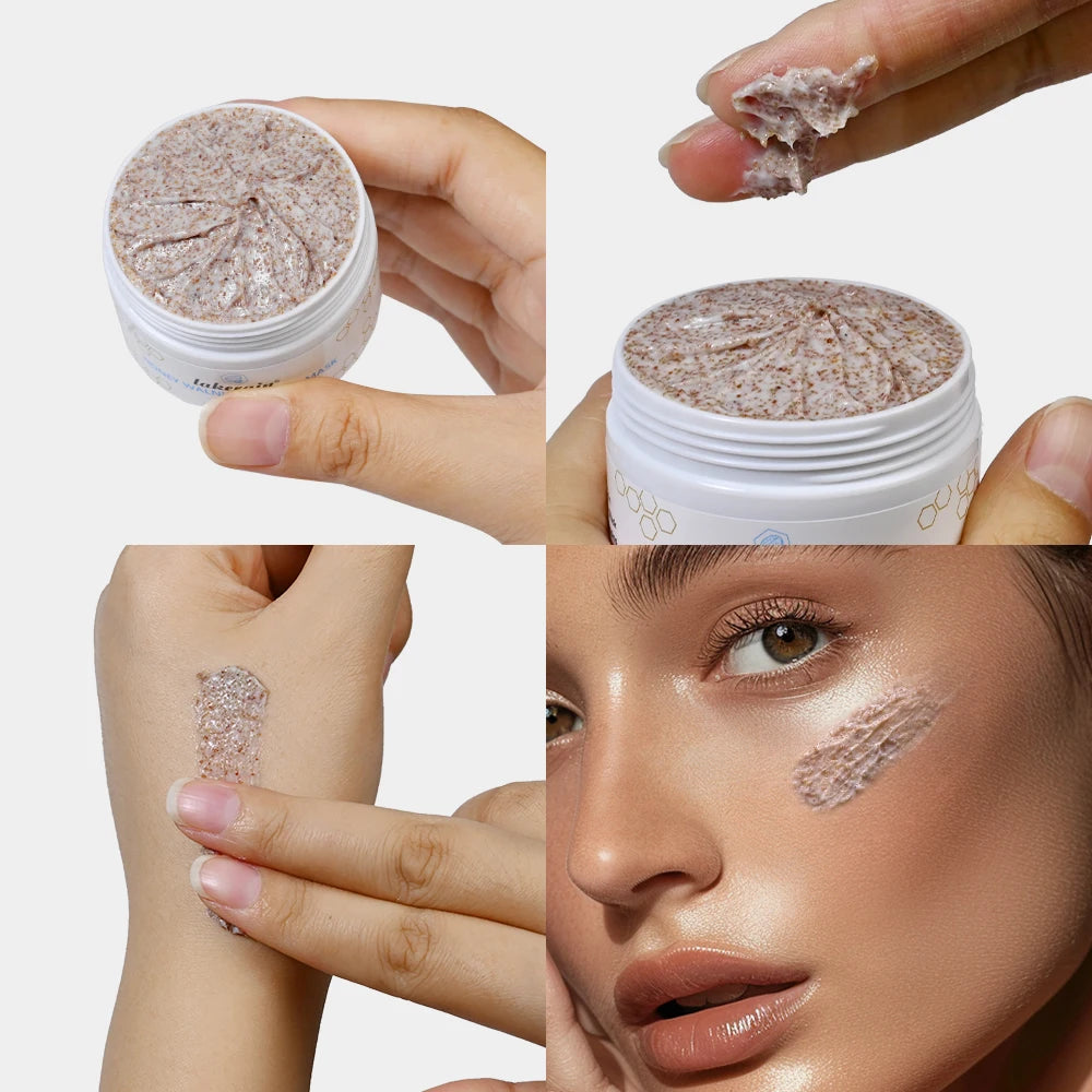 Honey Walnut Facial Scrub and Moisturizing Face Mask