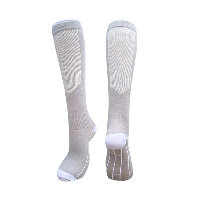 Nylon Polyester Compression Socks 20 30mmHg Circulation Support - 16