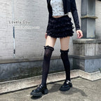 Polyester Spandex Lolita Bow Knee High Socks