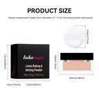 Matte Finish Loose Setting Powder Makeup With Puff